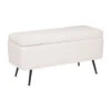 Banc Coffre Bouclette Blanc Aurora Atmosphera