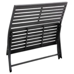 Banc Pliant Olbia Noir Graphite Hespéride -Marché Meubles Magasin banc pliant olbia noir graphite hesperide 2