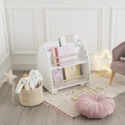 Bibliothèque Enfant Roulettes Doré Atmosphera -Marché Meubles Magasin bibliotheque enfant roulettes dore atmosphera 3