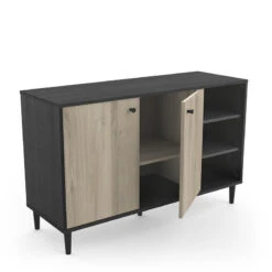 Demeyere Buffet 2 Portes 3 Niches Industriel Arty -Marché Meubles Magasin buffet 2 portes 3 niches industriel arty 3