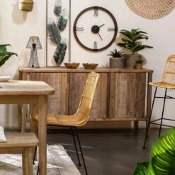 Buffet 3 Portes En Acacia Banila Atmosphera -Marché Meubles Magasin buffet 3 portes en acacia banila atmosphera 5