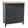 Buffet Damian Bois Gris Foncé Atmosphera -Marché Meubles Magasin buffet damian bois atmosphera