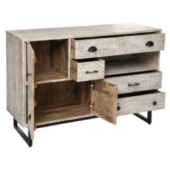 Buffet En Bois De Manguier Ajay Atmosphera -Marché Meubles Magasin buffet en bois de manguier ajay atmosphera 2