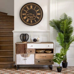 Buffet En Bois De Manguier Koval Nuances Unies Atmosphera -Marché Meubles Magasin buffet en bois manguier koval nuances unies atmosphera 1