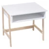 Bureau Enfant Blanc Pieds Bois Atmosphera -Marché Meubles Magasin bureau enfant blanc pieds bois atmosphera
