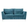 Canapé 2 Places Isla Velours Côtelé Bleu -Marché Meubles Magasin canape 2 places isla bleu