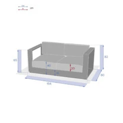 Canapé Extérieur 2 Places Allure Hespéride 10 Canapé Extérieur 2 Places Allure Hespéride -Marché Meubles Magasin canape exterieur 2 places allure hesperide 2