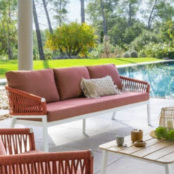 Marché Meubles Magasin -Marché Meubles Magasin canape exterieur 3 places oriengo brique hesperide 1