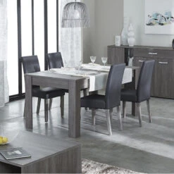 Demeyere Chaise Charleroi Gris -Marché Meubles Magasin chaise charleroi gris 2