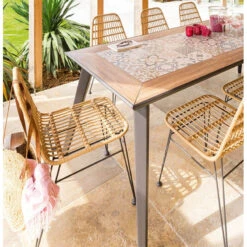 Chaise Extérieure Lambada Sésame & Graphite Hespéride -Marché Meubles Magasin chaise exterieure lambada sesame graphite hesperide 2