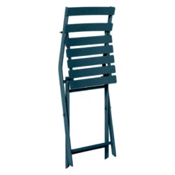 Chaise Métal Pliante Greensboro Bleu Pétrole Hespéride -Marché Meubles Magasin chaise metal pliante greensboro bleu petrole hesperide 2