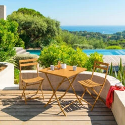 Chaise Métal Pliante Greensboro Ocre Hespéride -Marché Meubles Magasin chaise metal pliante greensboro ocre hesperide 3