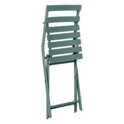 Chaise Métal Pliante Greensboro Vert Jade Hespéride -Marché Meubles Magasin chaise metal pliante greensboro vert jade hesperide 1 2