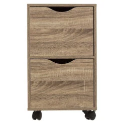 Chiffonnier 2 Tiroirs Sur Roulettes 5Five -Marché Meubles Magasin chiffonnier 2 tiroirs sur roulettes 5five 2