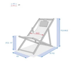 Chilienne En Bois Mahini Carbone Hespéride -Marché Meubles Magasin chilienne en bois mahini carbone hesperide 3