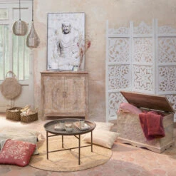 Coffre Chambre Shirel En Bois Blanchi Atmosphera -Marché Meubles Magasin coffre chambre shirel en bois blanchi atmosphera 3