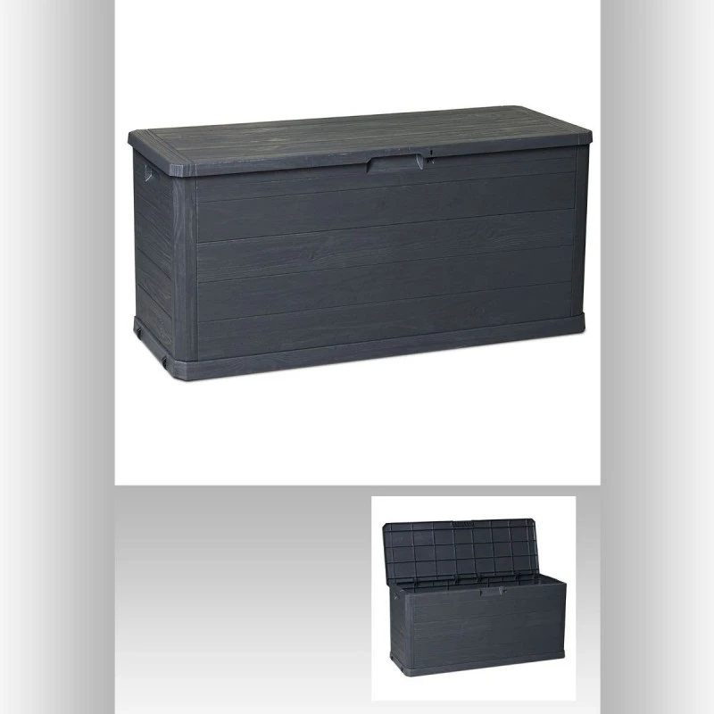 Coffre De Rangement Woody Gris 280 Litres 4 Coffre De Rangement Woody Gris 280 Litres – Image 2