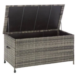 Coffre Extérieur à Poignées Hespéride Bayana Terre D'ombre -Marché Meubles Magasin coffre exterieur a poignees hesperide bayana terre d ombre 1 1