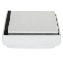 Coffre Pouf Pliable Gris Compatible Briques -Marché Meubles Magasin coffre pouf pliable gris compatible briques 4