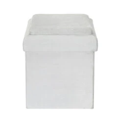 Coffre Pouf Pliable Gris Compatible Briques -Marché Meubles Magasin coffre pouf pliable gris compatible briques 7