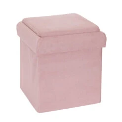 Coffre Pouf Pliable Rose Compatible Briques 12 Coffre Pouf Pliable Rose Compatible Briques -Marché Meubles Magasin coffre pouf pliable rose compatible briques 1 2