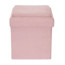 Coffre Pouf Pliable Rose Compatible Briques 14 Coffre Pouf Pliable Rose Compatible Briques -Marché Meubles Magasin coffre pouf pliable rose compatible briques 1 4