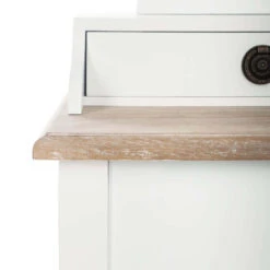 Coiffeuse Blanche 3 Tiroirs Chrysa Atmosphera -Marché Meubles Magasin coiffeuse blanche 3 tiroirs chrysa atmosphera 2