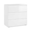 Commode 3 Tiroirs Capetown Blanc -Marché Meubles Magasin commode 3 tiroirs capetown blanc
