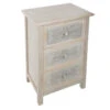 Commode Bois 3 Tiroirs Hina Atmosphera -Marché Meubles Magasin commode bois 3 tiroirs hina atmosphera