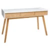 Console Sur Pieds Bois Elva Blanc Atmosphera -Marché Meubles Magasin console sur pieds bois elva blanc atmosphera