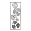 Déco Murale Métal Fleur Argent 25x61 Atmosphera -Marché Meubles Magasin deco murale metal fleur argent 25x61 atmosphera