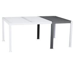 Demi Extension Latérale Pour Pergola Majaé 3,6x1,8m Hespéride -Marché Meubles Magasin demi extension laterale pour pergola majae 36x18m hesperide 1