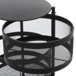 Desserte 4 Paniers Métal Noir Mayaj 5Five -Marché Meubles Magasin desserte 4 paniers metal noir mayaj 5five 2