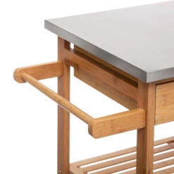 Desserte Bambou 6 Tiroirs Roulettes 76 Cm 5five -Marché Meubles Magasin desserte bambou 6 tiroirs roulettes 76 cm 5five 2