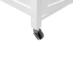 Desserte De Cuisine Blanc Modèle CLAUDE GM Atmosphera -Marché Meubles Magasin desserte de cuisine blanc modele claude gm 2