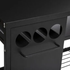 Desserte De Plancha Extérieure Noire Neka -Marché Meubles Magasin desserte de plancha exterieure noire neka 2