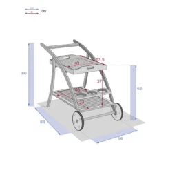 Desserte Extérieure Tiwi Acacia Hespéride -Marché Meubles Magasin desserte exterieur tiwi acacia hesperide 3