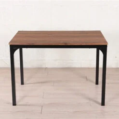 Ensemble Table + 4 Chaises Métal Et Effet Bois 7 Ensemble Table + 4 Chaises Métal Et Effet Bois -Marché Meubles Magasin ensemble table 4 chaises metal et effet bois 1