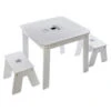 Ensemble Table + 2 Tabourets Enfant Blanc Gris Dream Atmosphera -Marché Meubles Magasin ensemble table tabourets enfant blanc gris dream atmosphera