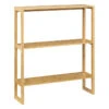 Etagère 2 Niveaux Bambou 70x20 Lab'n Modul 5Five -Marché Meubles Magasin etagere murale 3 niveaux bambou 5five
