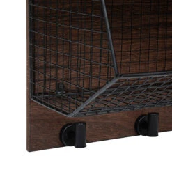 Etagère Murale Métal Et Bois Darrel Atmosphera -Marché Meubles Magasin etagere murale metal et bois darrel atmosphera 2