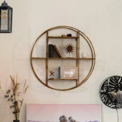 Etagère Murale Ronde D77 Asco Atmosphera -Marché Meubles Magasin etagere murale ronde d79 asco atmosphera 1