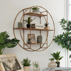 Etagère Murale Ronde D77 Asco Atmosphera -Marché Meubles Magasin etagere murale ronde d79 asco atmosphera 2