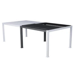 Extension Frontale Pour Pergola Majaé 3,6x3,6m Hespéride -Marché Meubles Magasin extension frontale pour pergola majae 36x36m hesperide 1