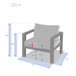 Fauteuil De Jardin Jauca Noisette / Gris Boisé Hespéride 7 Fauteuil De Jardin Jauca Noisette / Gris Boisé Hespéride -Marché Meubles Magasin fauteuil de jardin jauca noisette gris boise hesperide 2