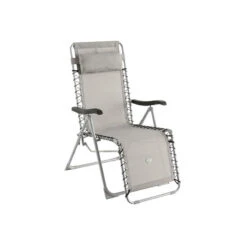 Fauteuil Détente D'extérieur Hespéride Silos Gris Galet -Marché Meubles Magasin fauteuil detente d exterieur hesperide silos gris galet 2