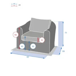 Fauteuil Détente Moorea Hespéride Terre Ombre -Marché Meubles Magasin fauteuil detente moorea hesperide terre ombre 1 3