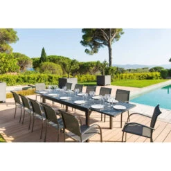 Fauteuil Empilable Piazza Hespéride Anthracite/graphite -Marché Meubles Magasin fauteuil empilable piazza hesperide anthracite graphite 1 7