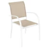 Fauteuil Empilable Piazza Hespéride Lin/blanc -Marché Meubles Magasin fauteuil empilable piazza hesperide lin blanc