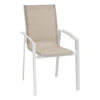 Fauteuil Extérieur Axant Lin/blanc Hespéride -Marché Meubles Magasin fauteuil exterieur axant linblanc hesperide